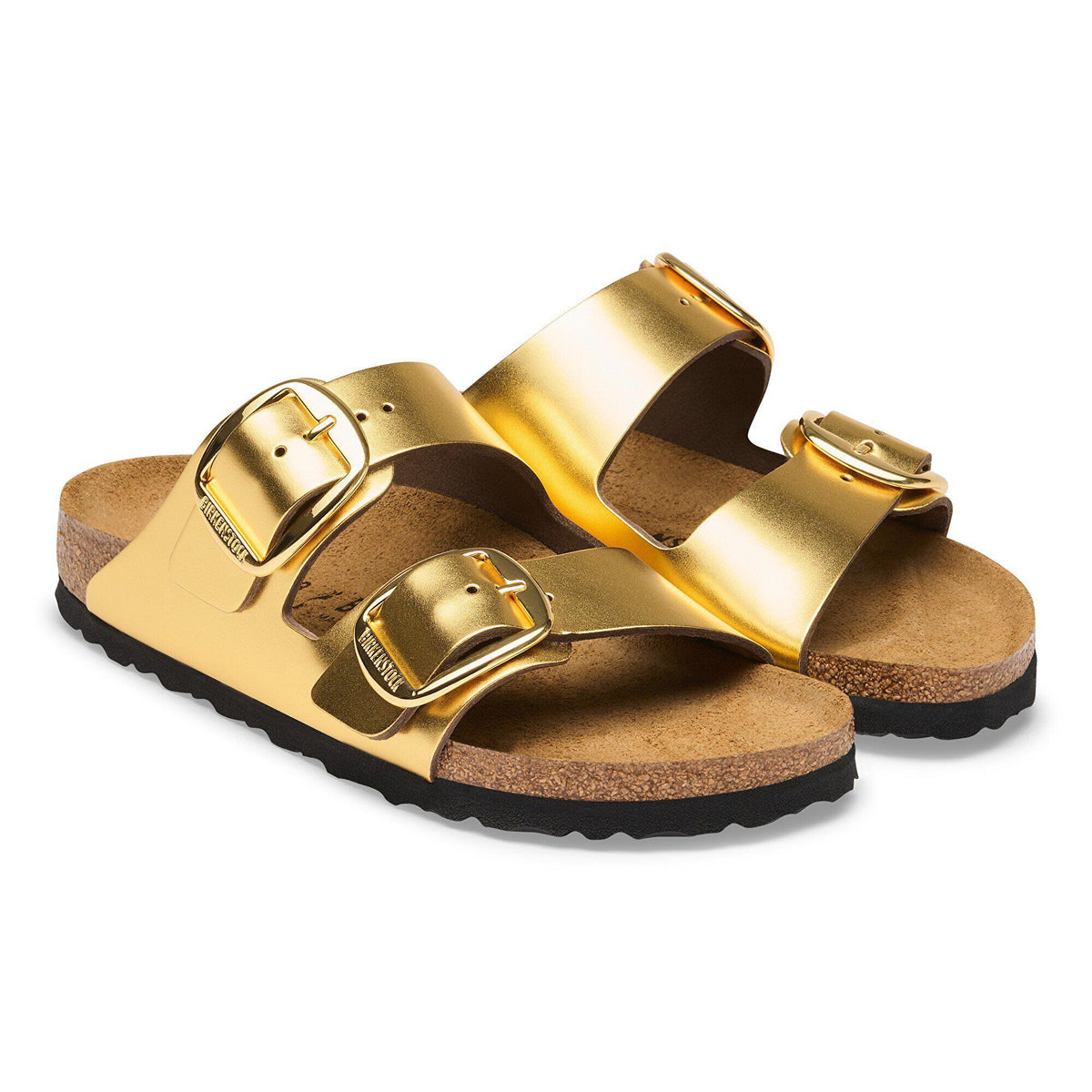 Arizona Big Buckle Leather in Color Metallic Gold | Birkenstock