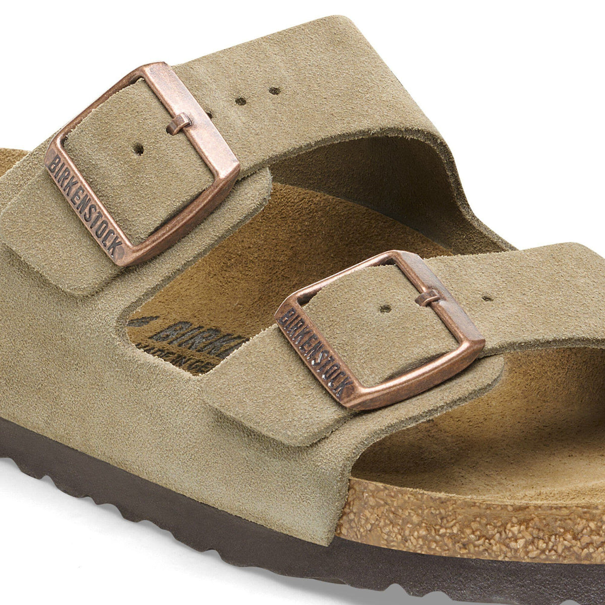 Arizona Suede Leather in Color Taupe | Birkenstock