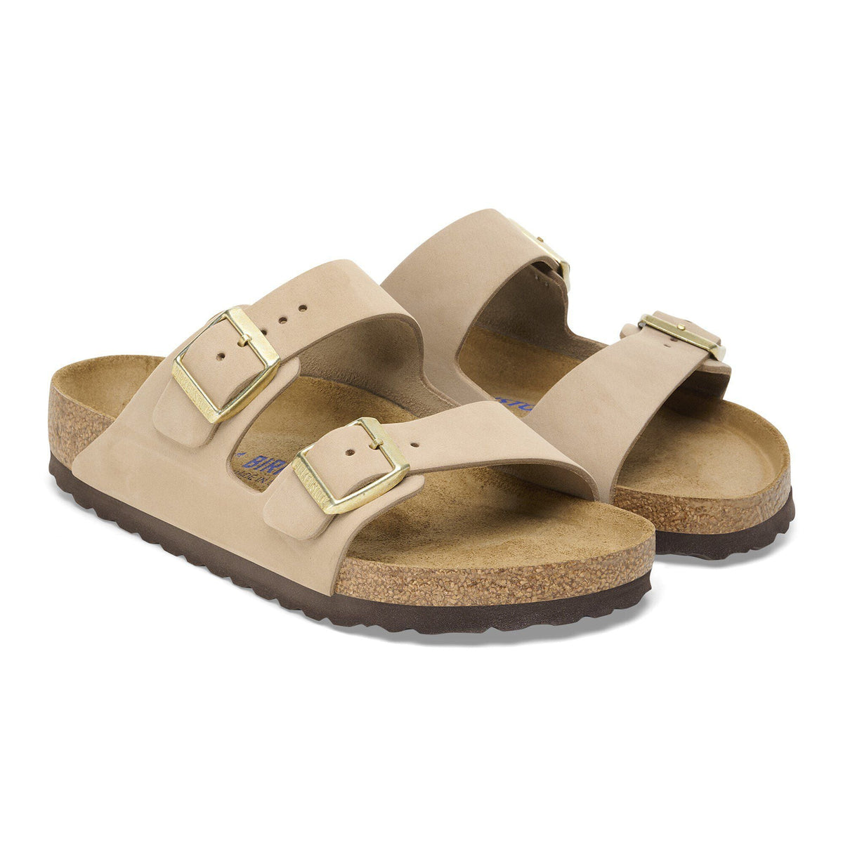 Arizona Soft Footbed Nubuck Leather in Color Sandcastle | Birkenstock
