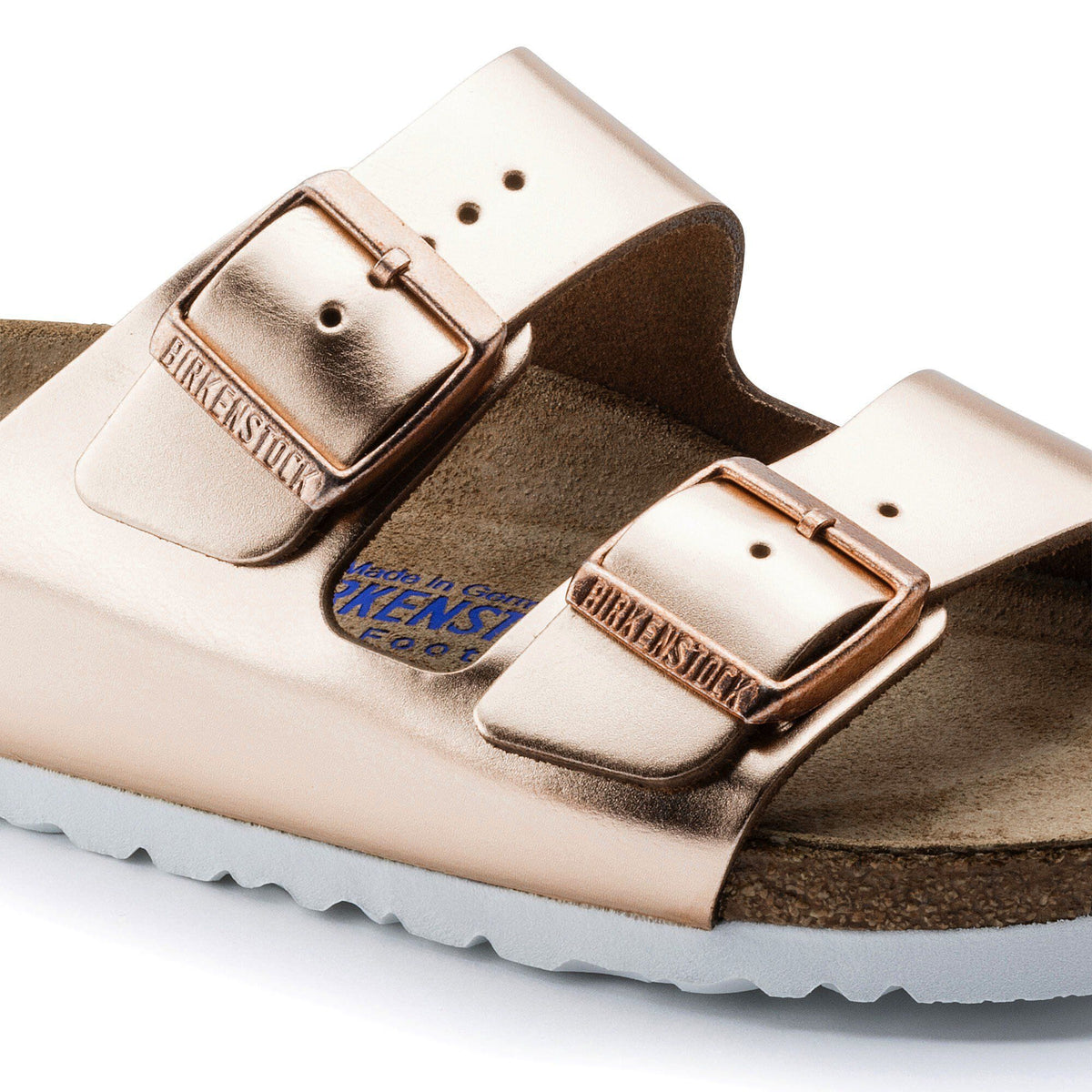 Arizona Soft Footbed Leather in Color Metallic Copper | Birkenstock