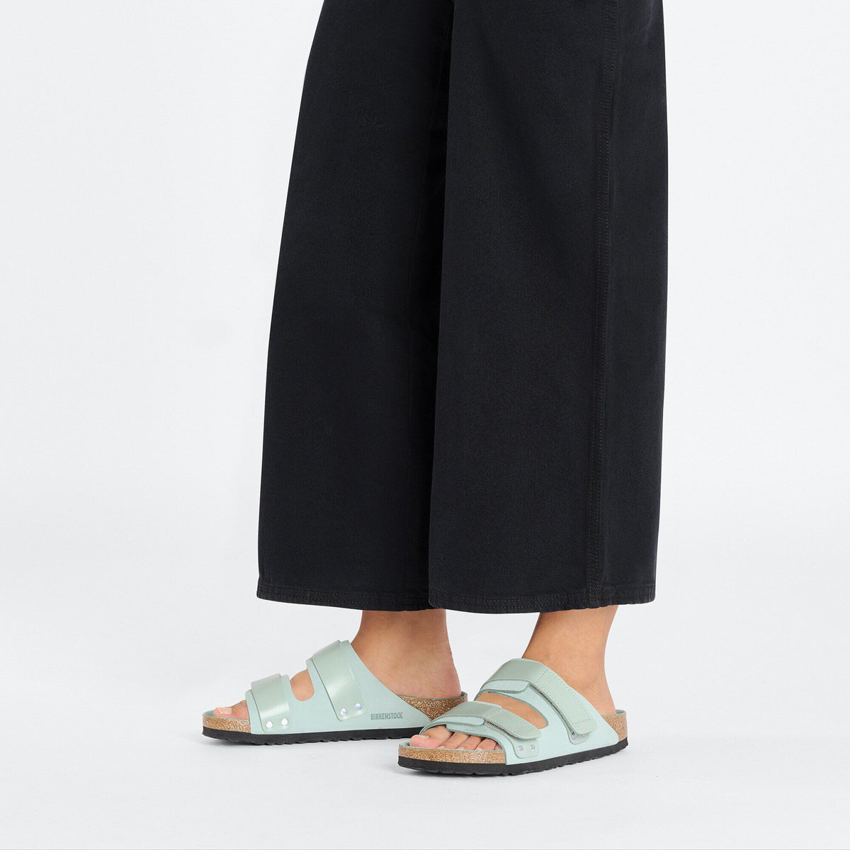 Uji Nubuck Leather in Color Surf Green | Birkenstock