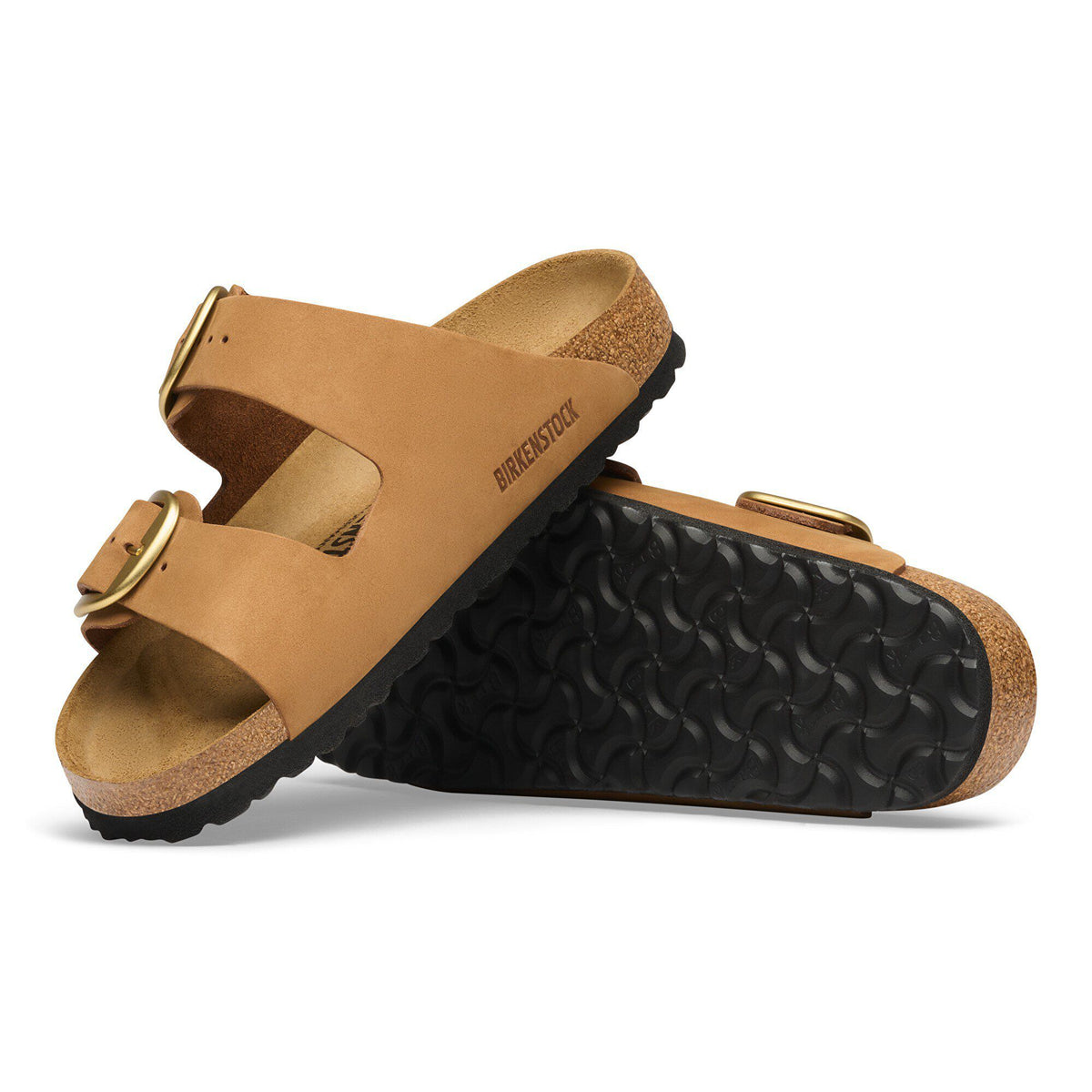 Arizona Big Buckle Nubuck Leather in Color Mink | Birkenstock