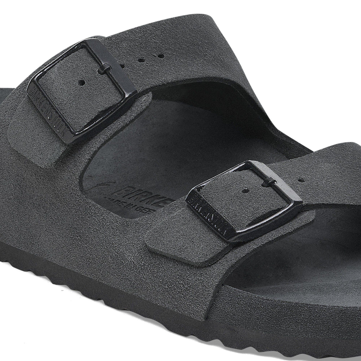 Arizona Suede Leather in Color Charcoal | Birkenstock