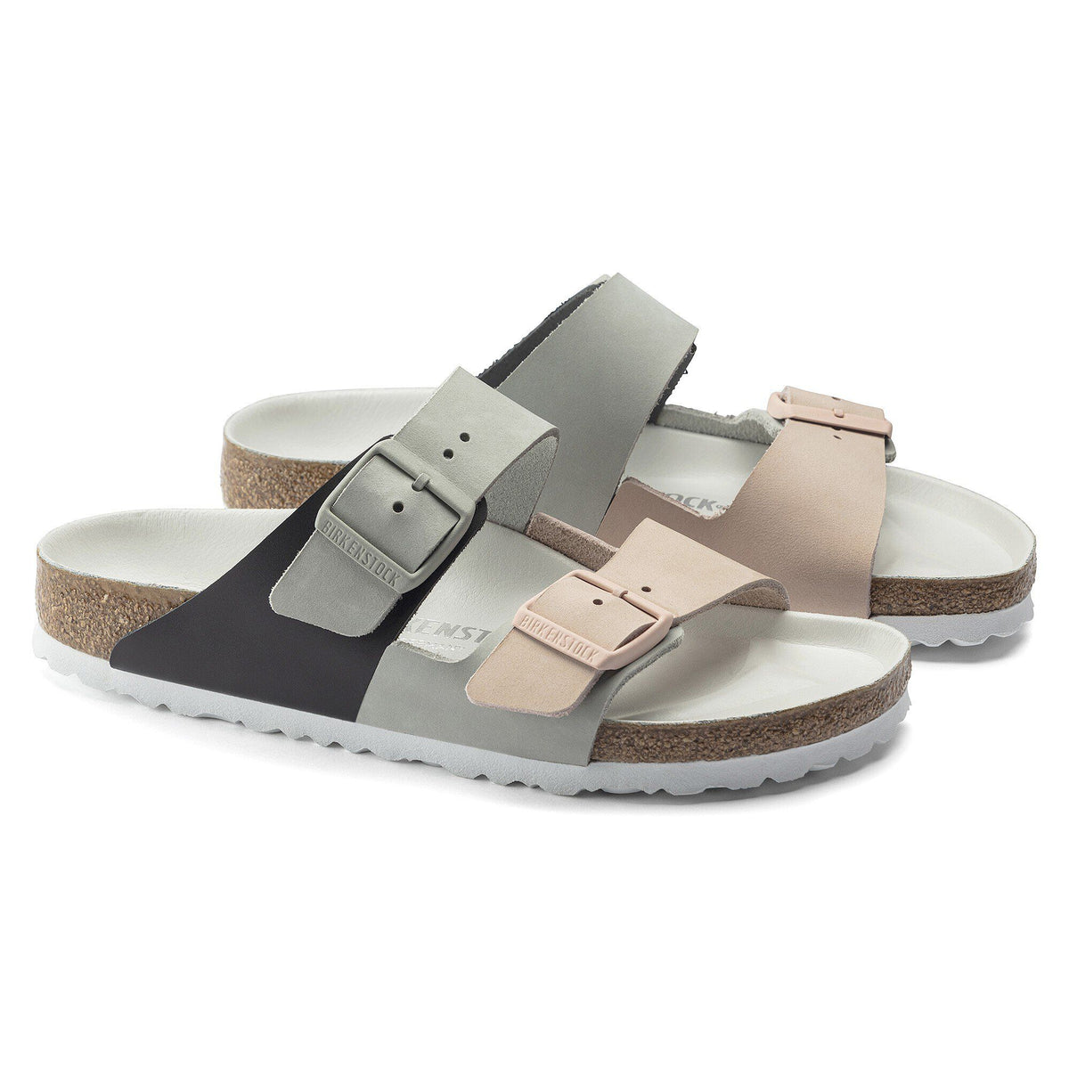 Arizona Split Nubuck Leather in Color Mineral/Light Rose | Birkenstock