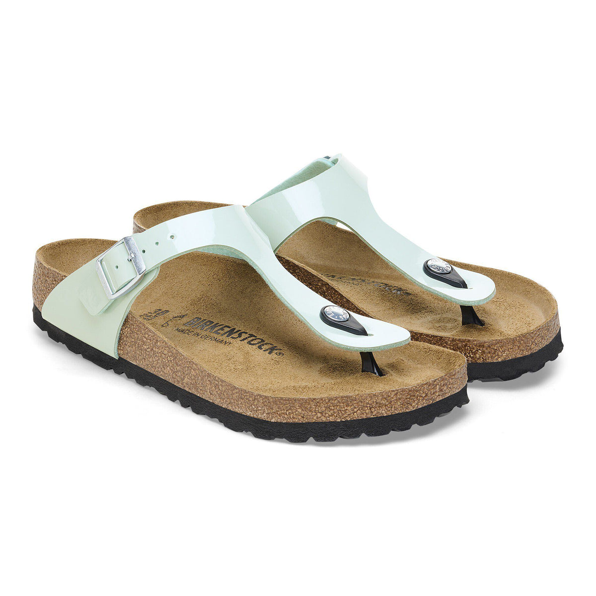 Gizeh Birko-Flor Patent in Color Patent Surf Green | Birkenstock