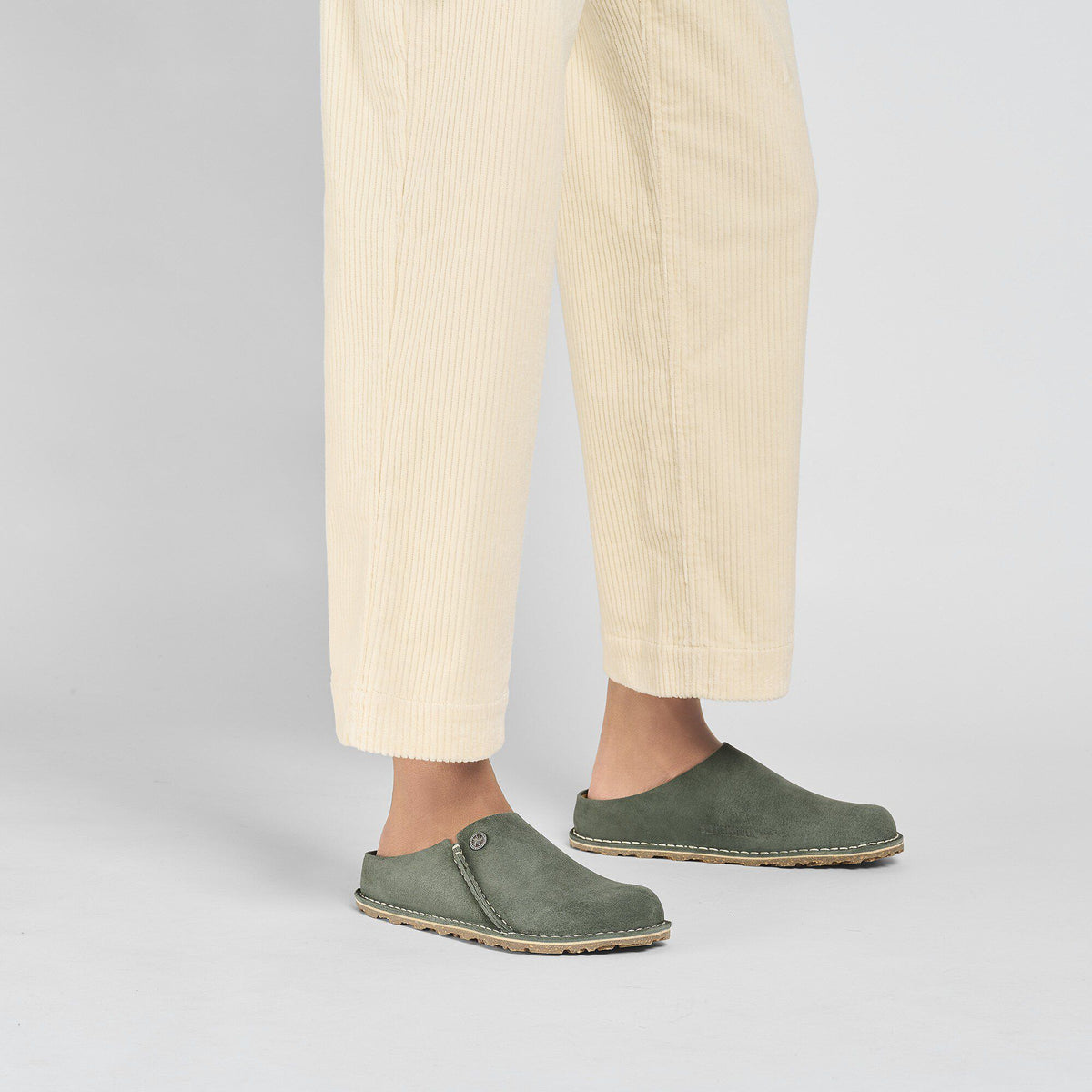 Zermatt Premium Suede Leather in Color Thyme | Birkenstock