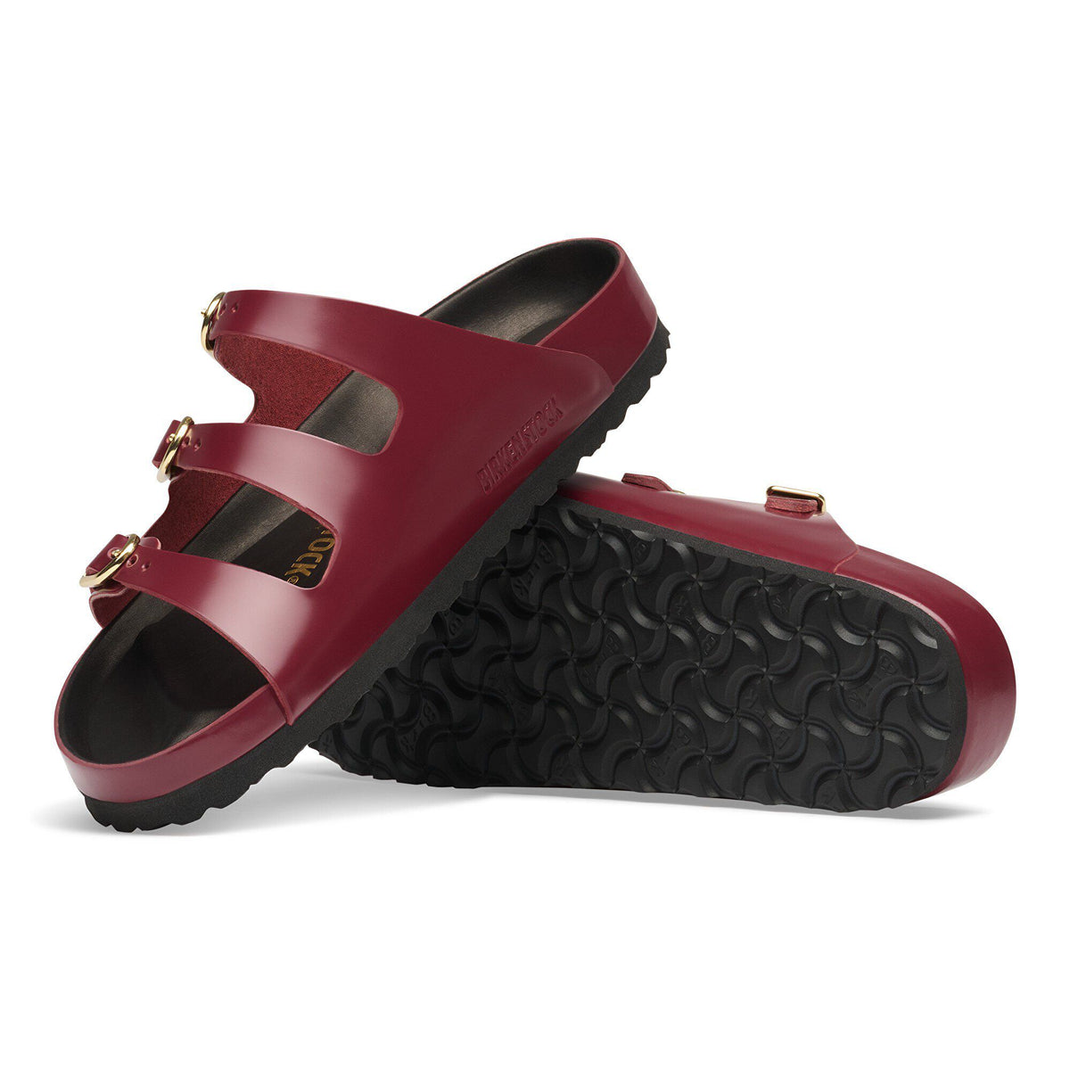 Florida Exquisite Natural Leather Patent in Color High Shine Zinfandel | Birkenstock