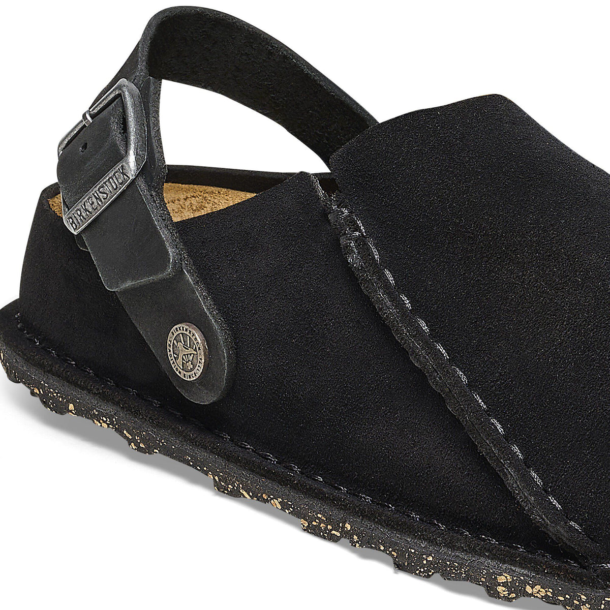 Lutry Premium Suede Suede Leather in Color Black | Birkenstock
