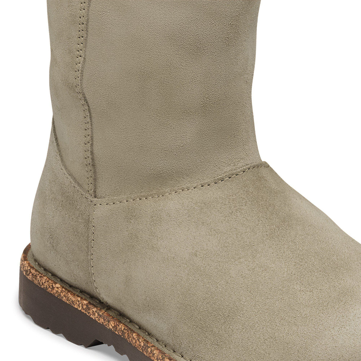 Uppsala Zip Shearling Suede Leather in Color Taupe | Birkenstock