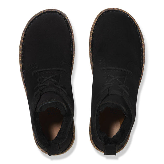 Uppsala Mid Shearling Suede Leather in Color Black | Birkenstock