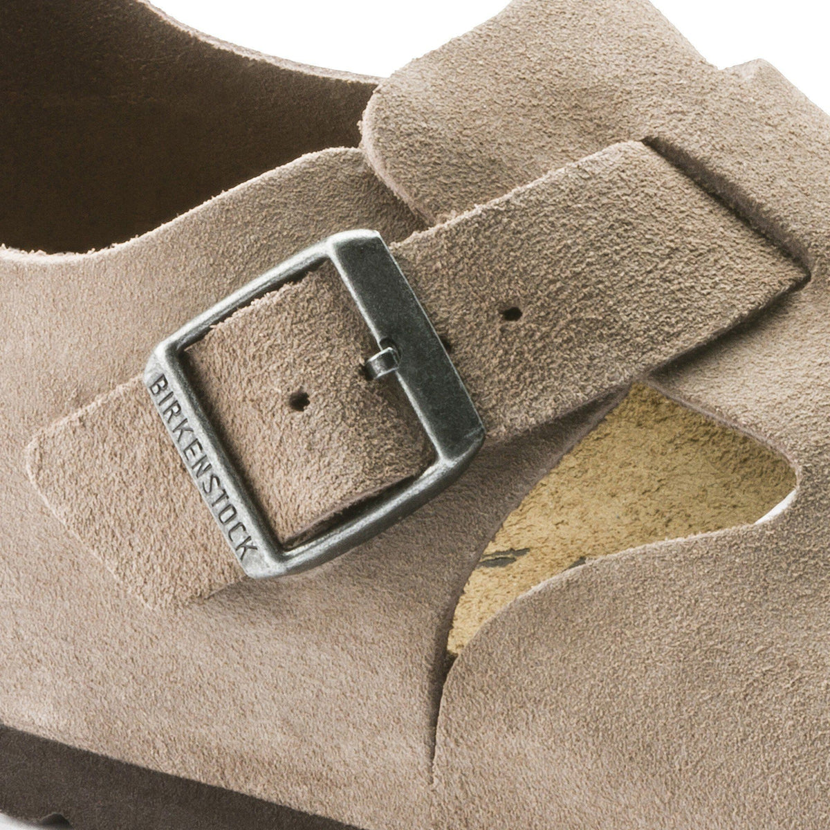 London Suede Leather in Color Taupe | Birkenstock