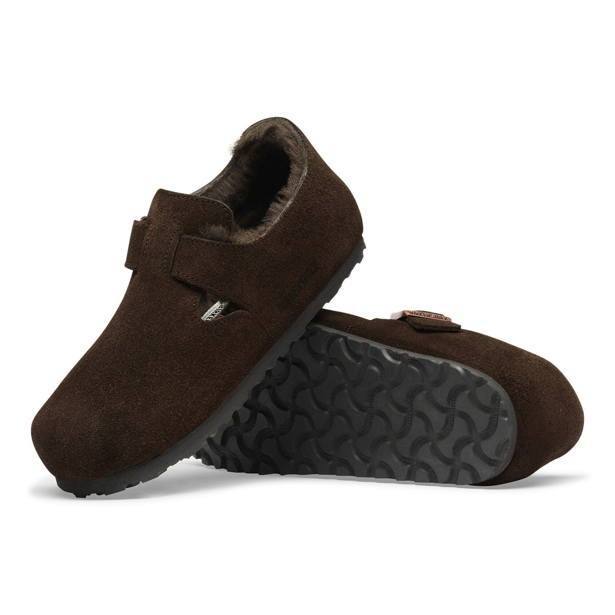 London Shearling Suede Leather in Color Mocha | Birkenstock