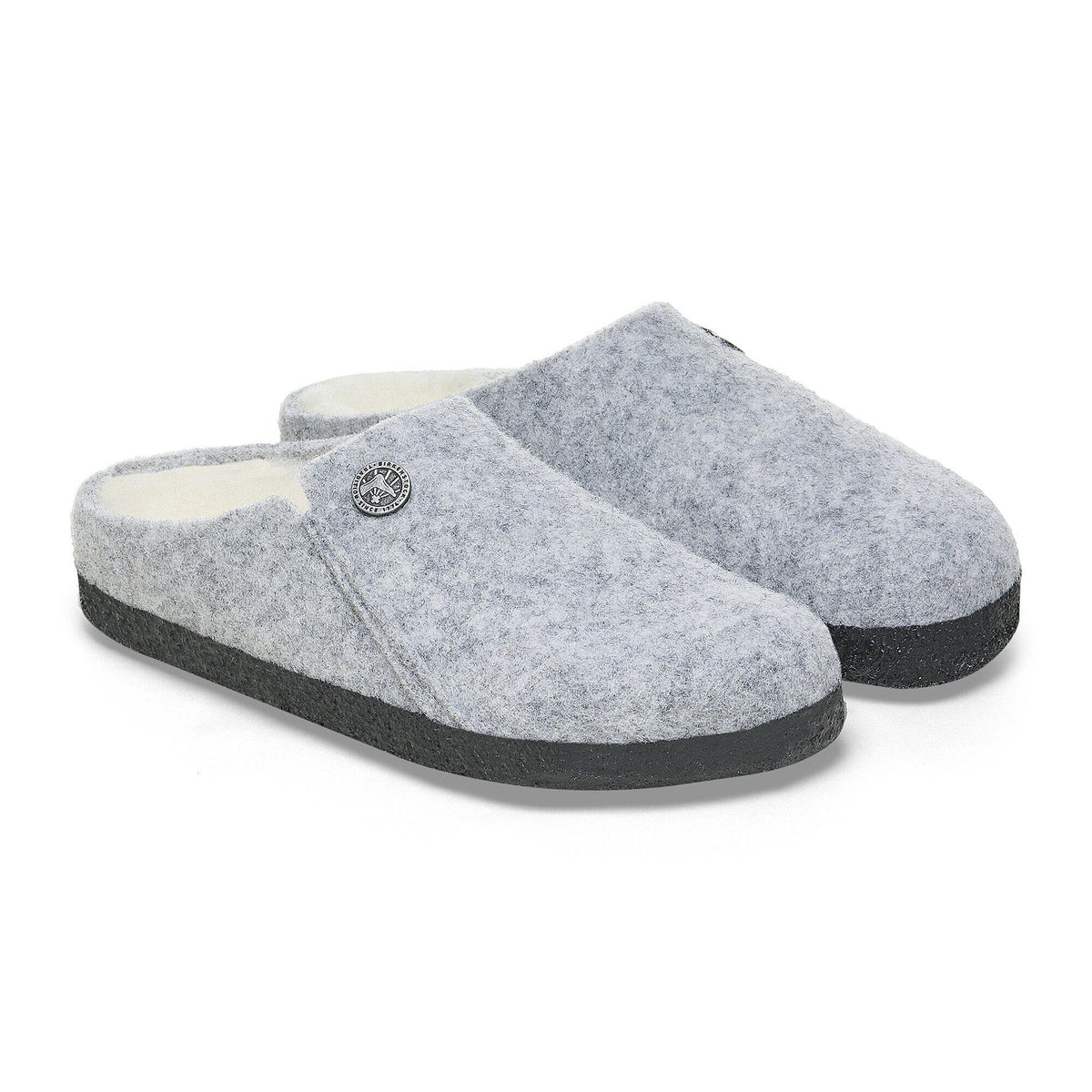 Zermatt Kids Shearling Felt in Color Light Gray | Birkenstock
