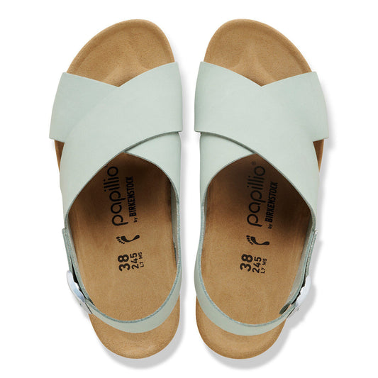 Samira Nubuck Leather in Color Pure Sage | Birkenstock