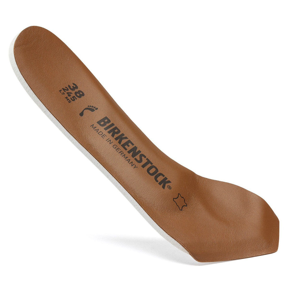 Comfort Toeless Insole Leather Leather in Color Brown | Birkenstock