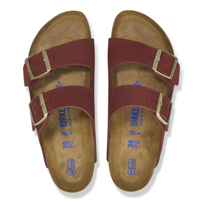 Arizona Soft Footbed Nubuck Leather in Color Zinfandel | Birkenstock