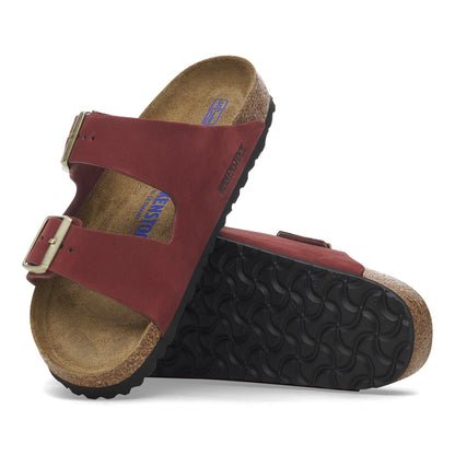 Arizona Soft Footbed Nubuck Leather in Color Zinfandel | Birkenstock