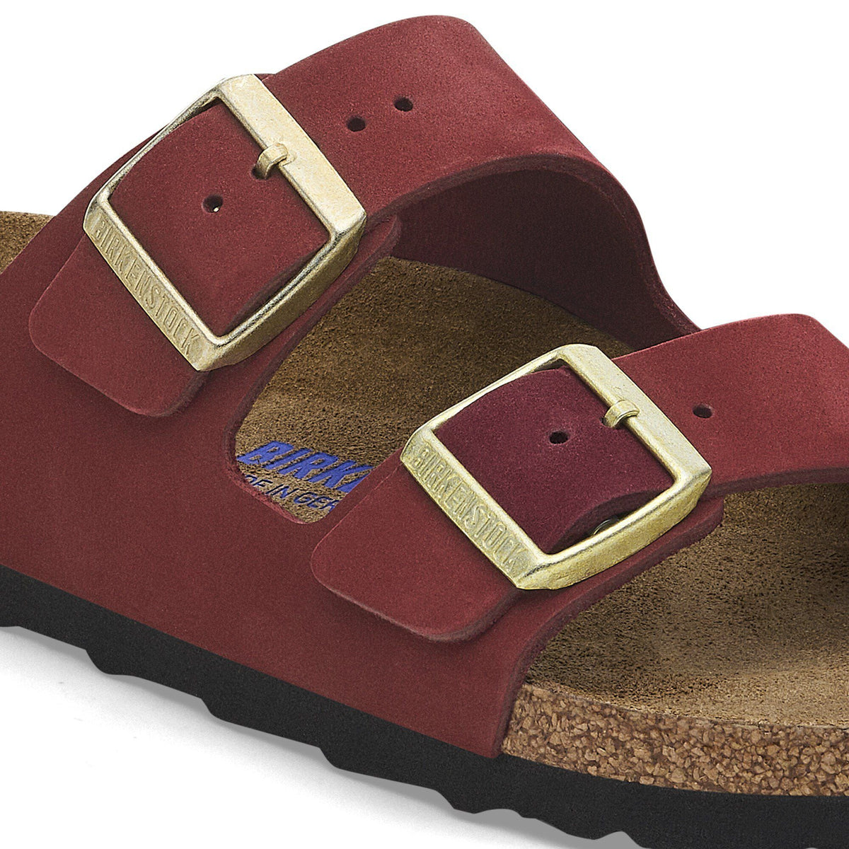 Arizona Soft Footbed Nubuck Leather in Color Zinfandel | Birkenstock