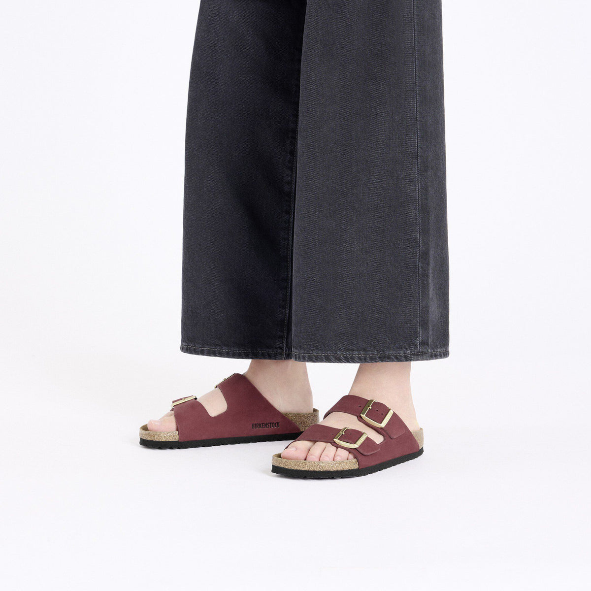 Arizona Soft Footbed Nubuck Leather in Color Zinfandel | Birkenstock