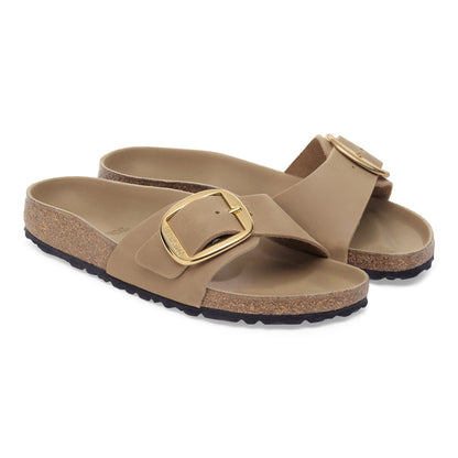 Madrid Big Buckle Oiled Leather in Color Tobacco Brown | Birkenstock