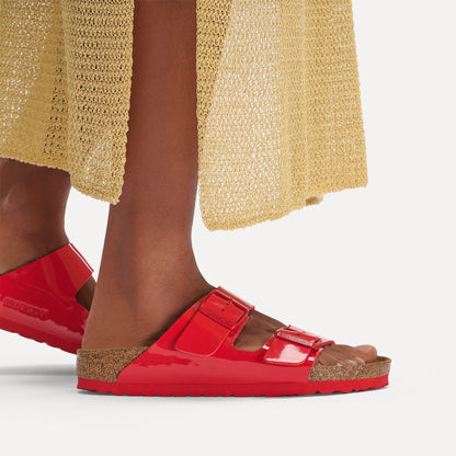 Arizona Birko-Flor Patent in Color Patent Cherry | Birkenstock