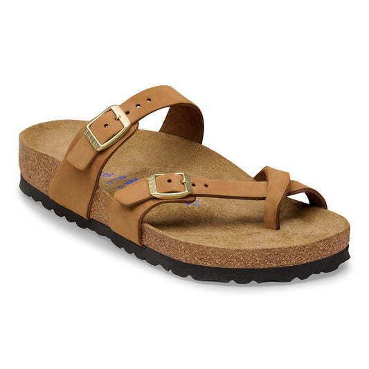 Mayari Soft Footbed Nubuck Leather in Color Mink | Birkenstock