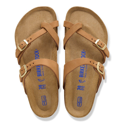 Mayari Soft Footbed Nubuck Leather in Color Mink | Birkenstock