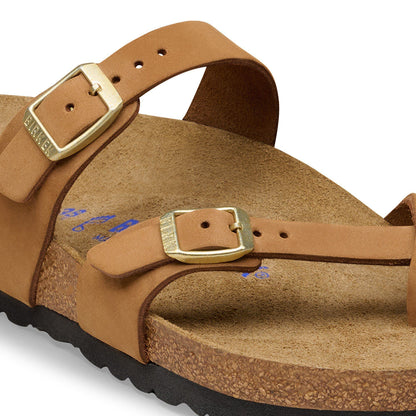 Mayari Soft Footbed Nubuck Leather in Color Mink | Birkenstock
