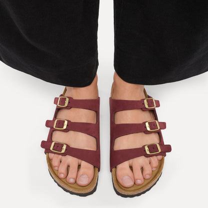 Florida Nubuck Leather in Color Zinfandel | Birkenstock