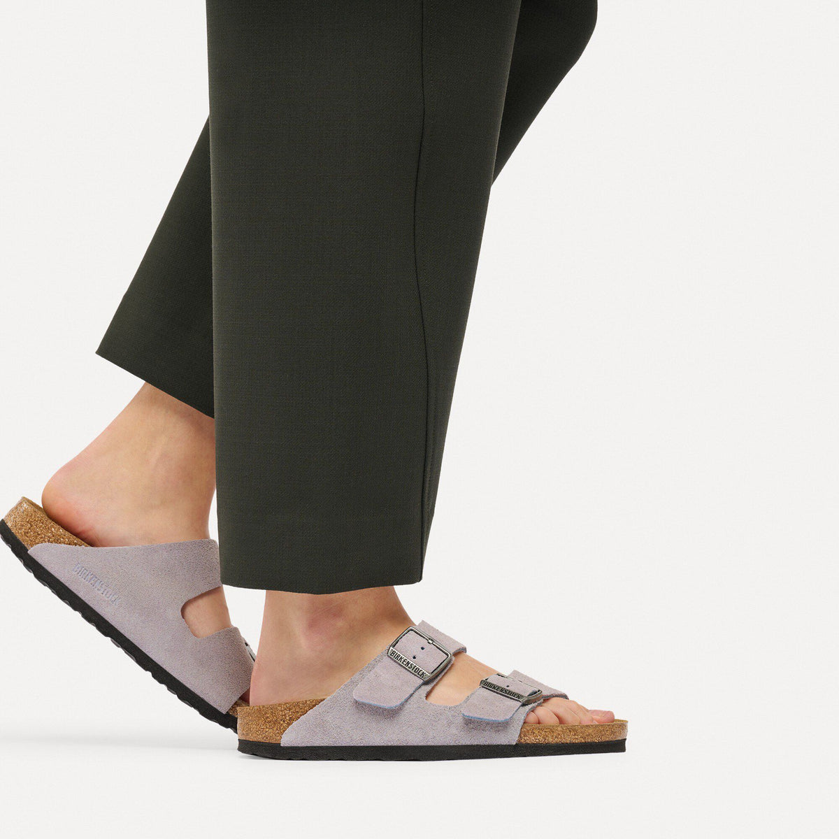 Arizona Suede Leather in Color Lavender Sky | Birkenstock