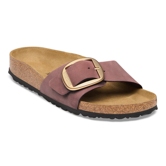 Madrid Big Buckle Nubuck Leather in Color Pepper | Birkenstock