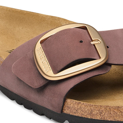Madrid Big Buckle Nubuck Leather in Color Pepper | Birkenstock