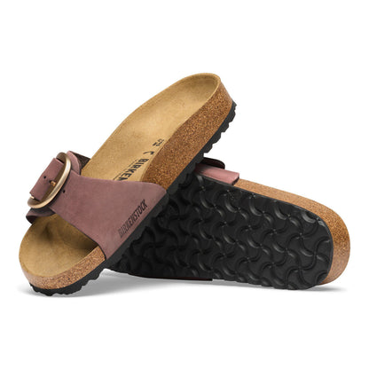 Madrid Big Buckle Nubuck Leather in Color Pepper | Birkenstock