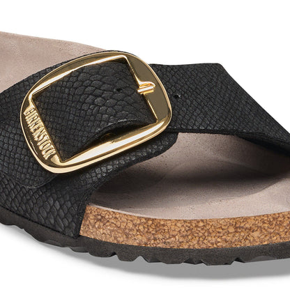 Madrid Big Buckle Synthetics in Color Python Black | Birkenstock