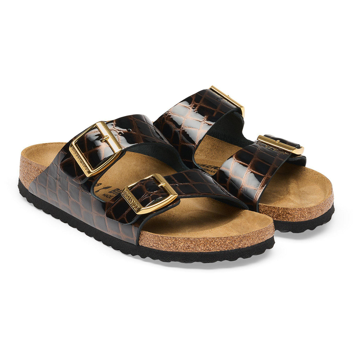 Arizona Leather in Color Black Emboss | Birkenstock