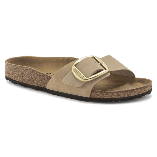 Madrid Big Buckle Nubuck Leather in Color Sandcastle | Birkenstock