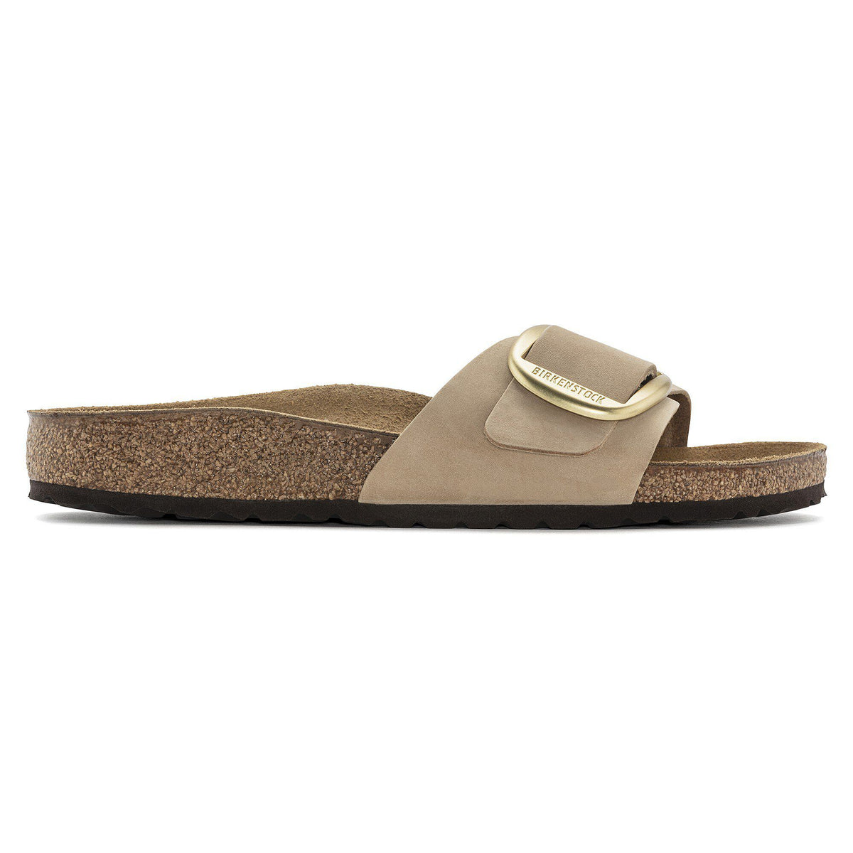 Madrid Big Buckle Nubuck Leather in Color Sandcastle | Birkenstock