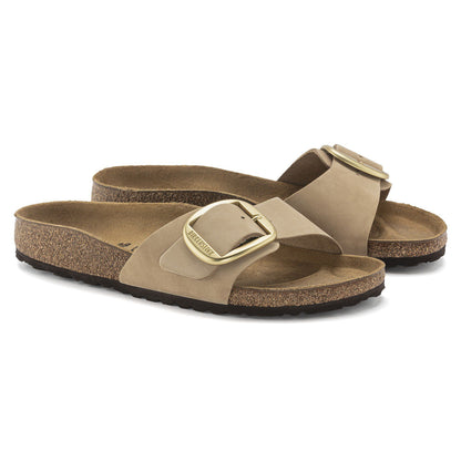 Madrid Big Buckle Nubuck Leather in Color Sandcastle | Birkenstock