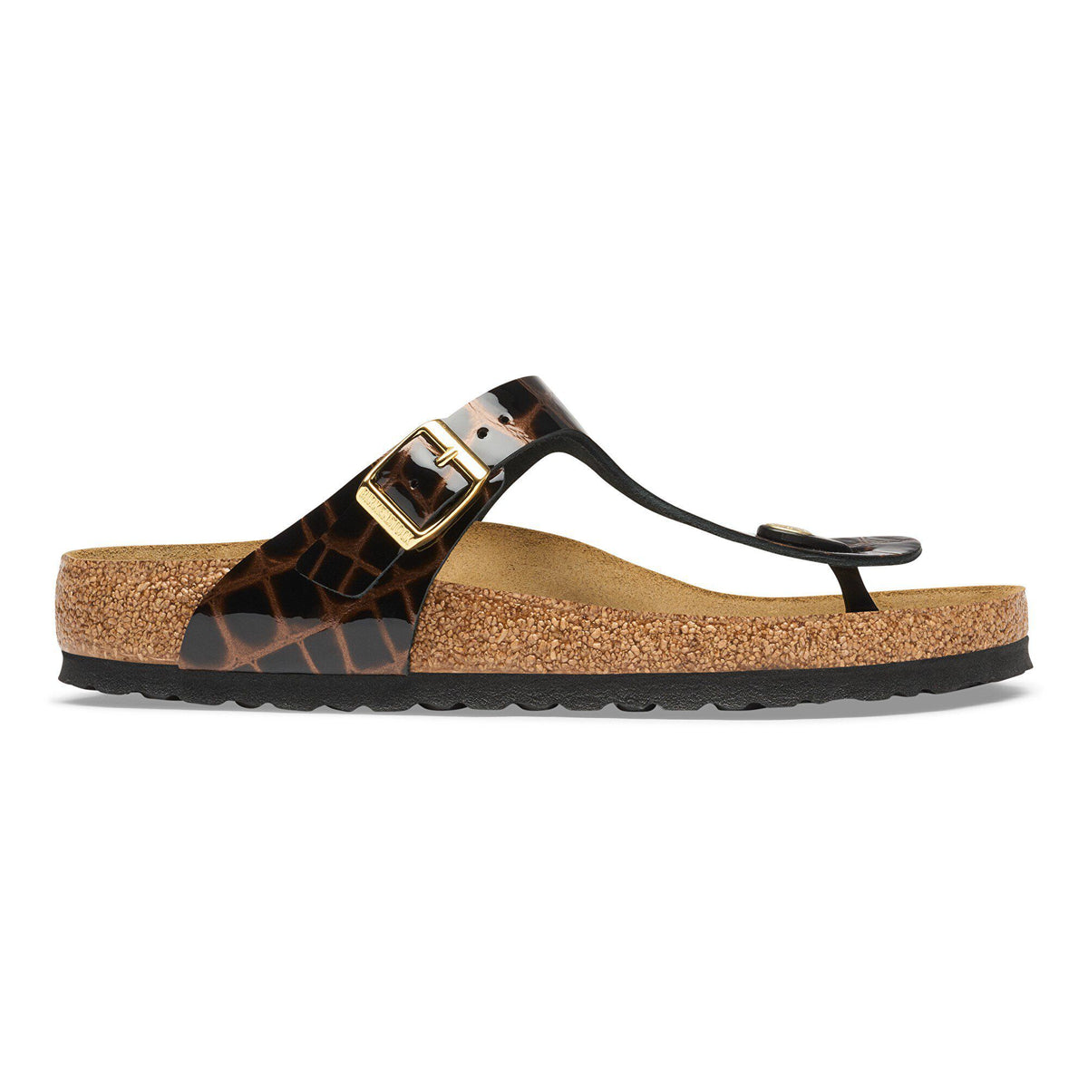 Gizeh Leather in Color Emboss Leather Black | Birkenstock
