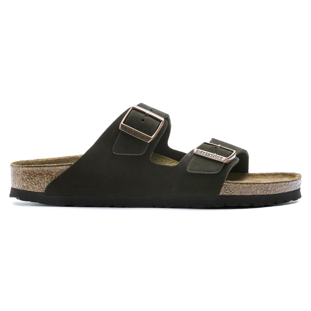 Arizona Soft Footbed Suede Leather in Color Mocha | Birkenstock