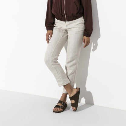 Arizona Soft Footbed Suede Leather in Color Mocha | Birkenstock