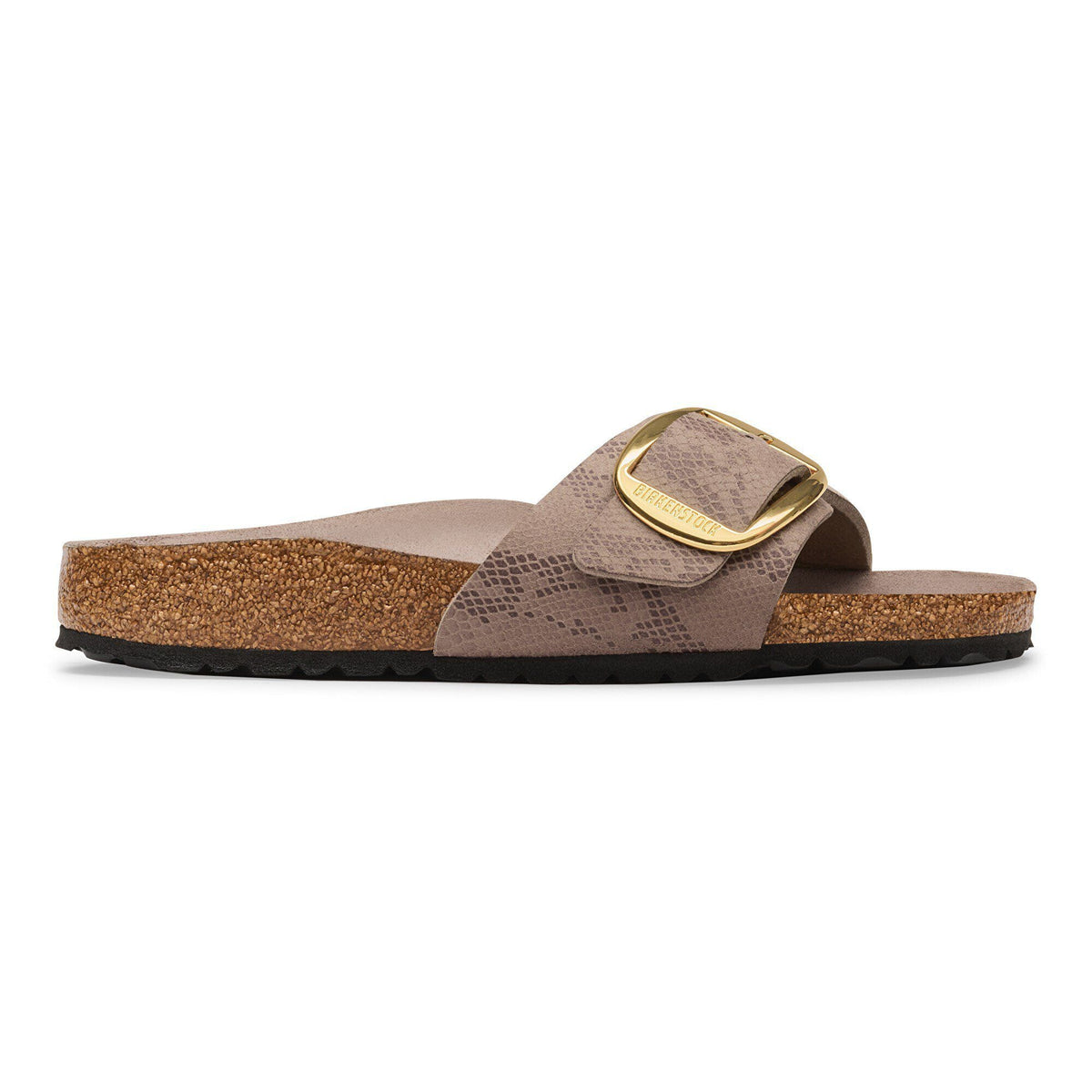 Madrid Big Buckle Synthetics in Color Python Gray Taupe | Birkenstock