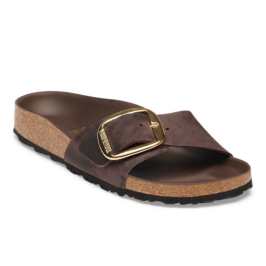 Madrid Big Buckle Oiled Leather in Color Habana | Birkenstock