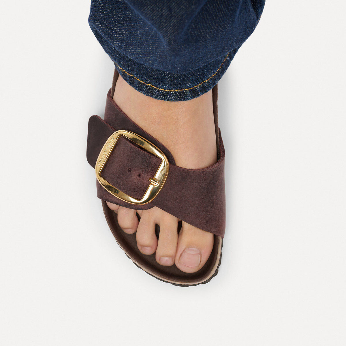 Madrid Big Buckle Oiled Leather in Color Habana | Birkenstock