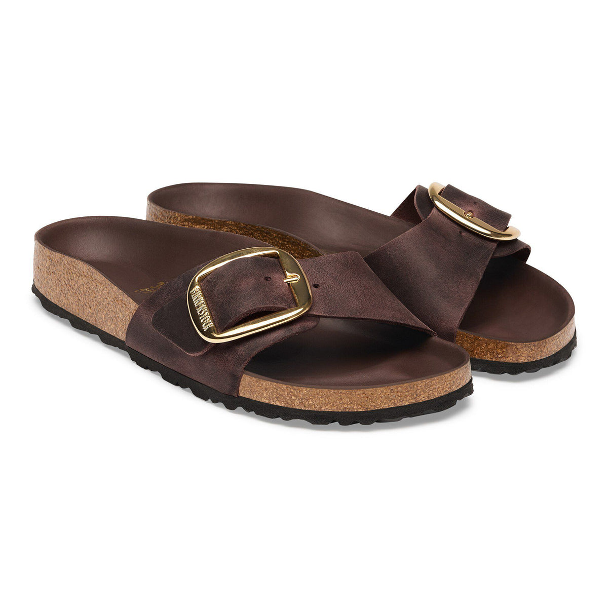 Madrid Big Buckle Oiled Leather in Color Habana | Birkenstock