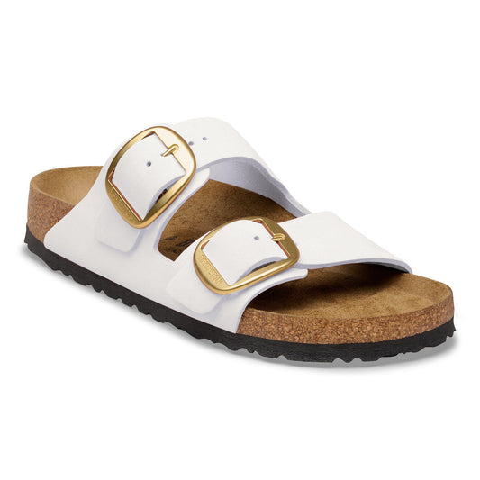 Arizona Big Buckle Nubuck Leather in Color Antique White | Birkenstock