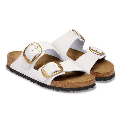 Arizona Big Buckle Nubuck Leather in Color Antique White | Birkenstock
