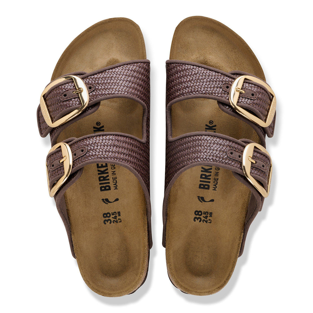 Arizona Big Buckle Textile in Color Raffia Carafe | Birkenstock
