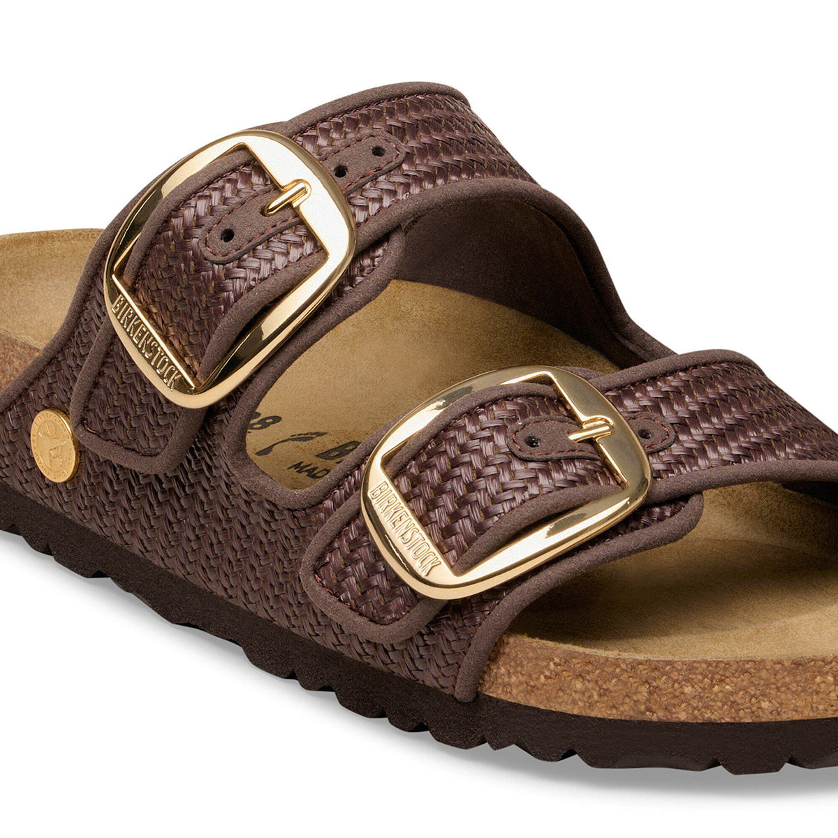 Arizona Big Buckle Textile in Color Raffia Carafe | Birkenstock