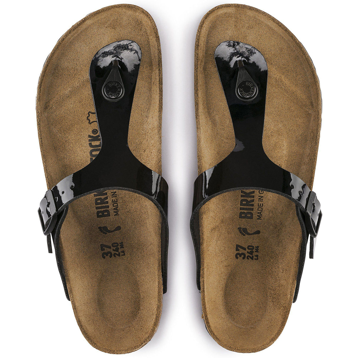 Gizeh Birko-Flor Patent in Color Black Patent | Birkenstock